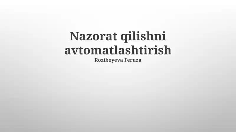 SCADA tizimlari