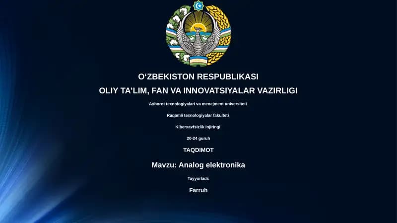 Analog elektronika