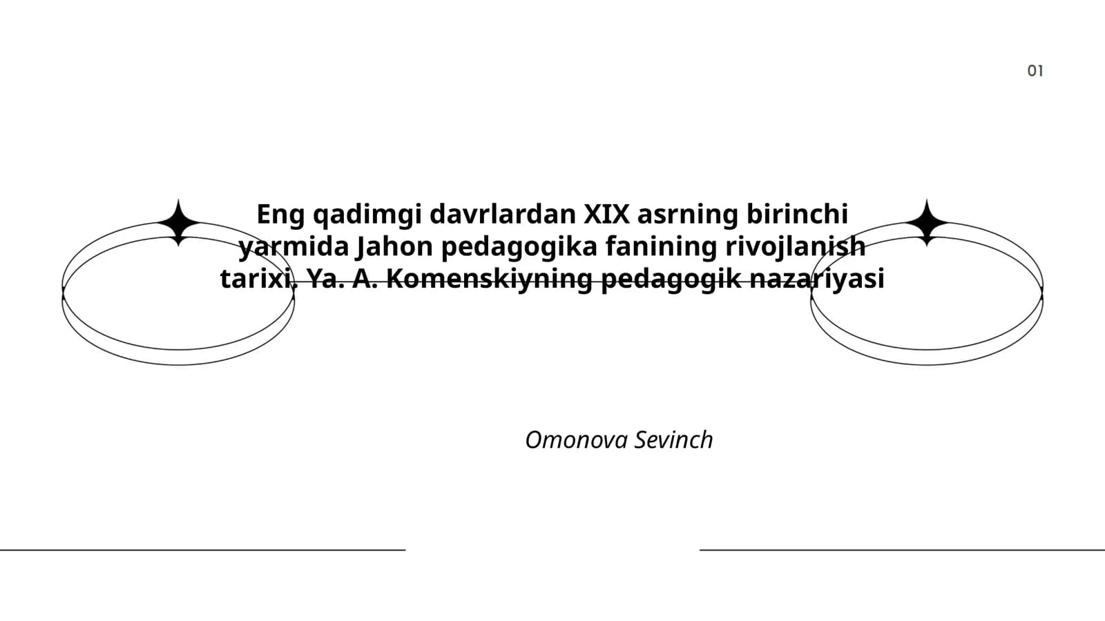Jahon pedagogika fanining rivojlanish tarixi