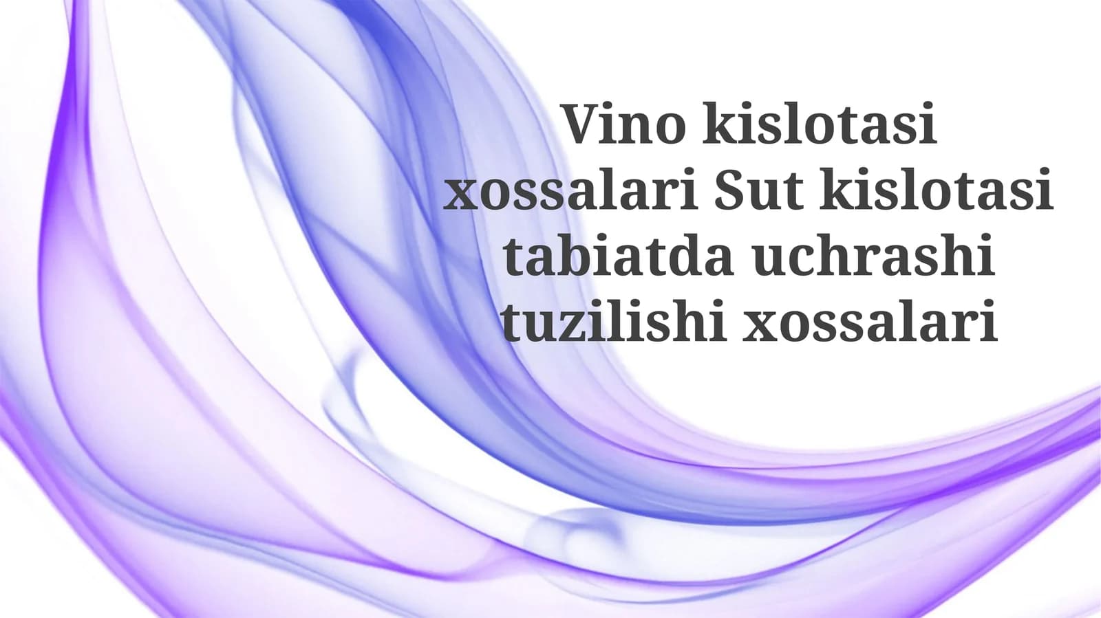VinokislotasixossalariSutkislotasitabiatdauchrashituzilishixossalari