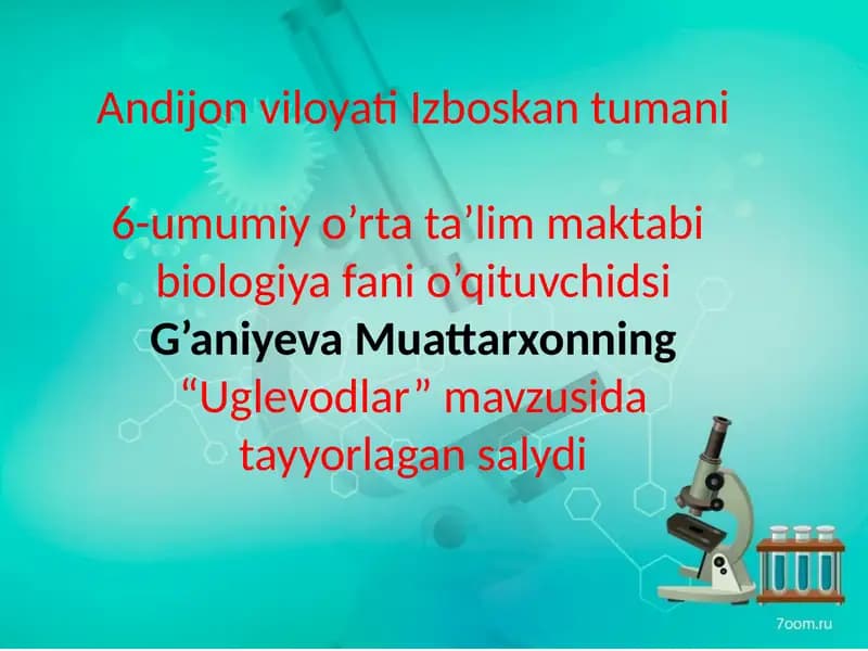 Uglevodlar