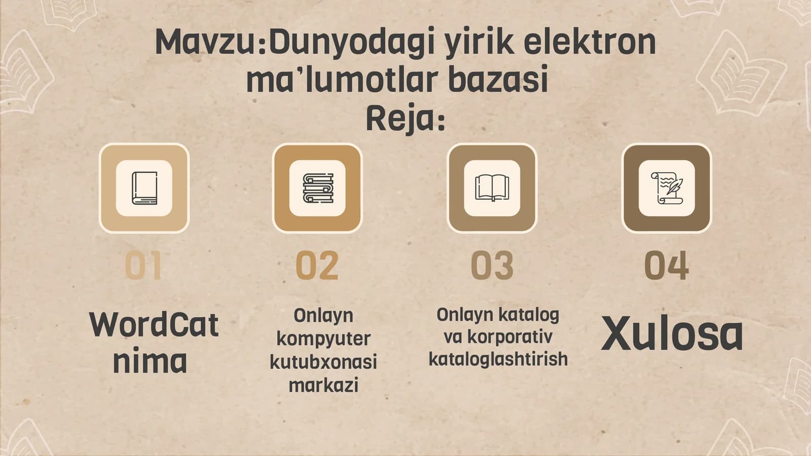 Dunyodagi yirik elektron ma’lumotlar bazasi