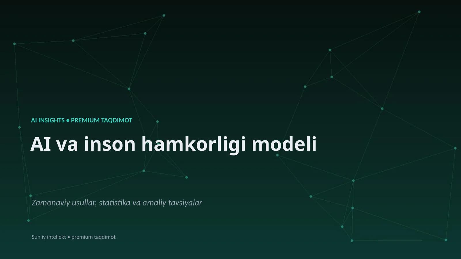 AI va inson hamkorligi modeli