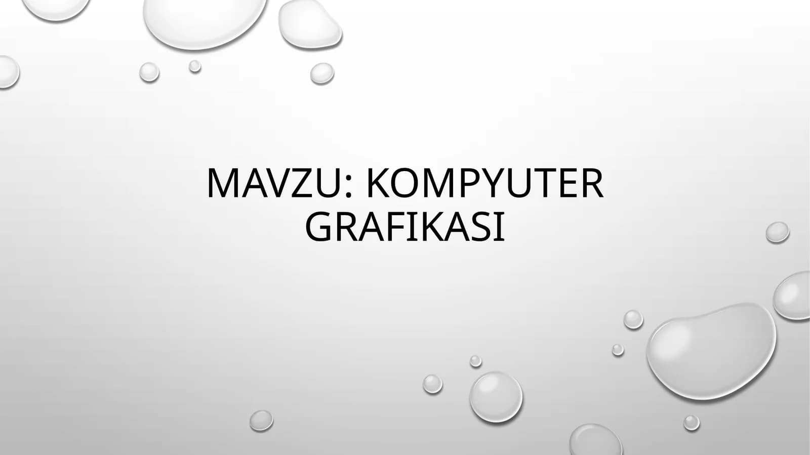 kompyuter grafikasi