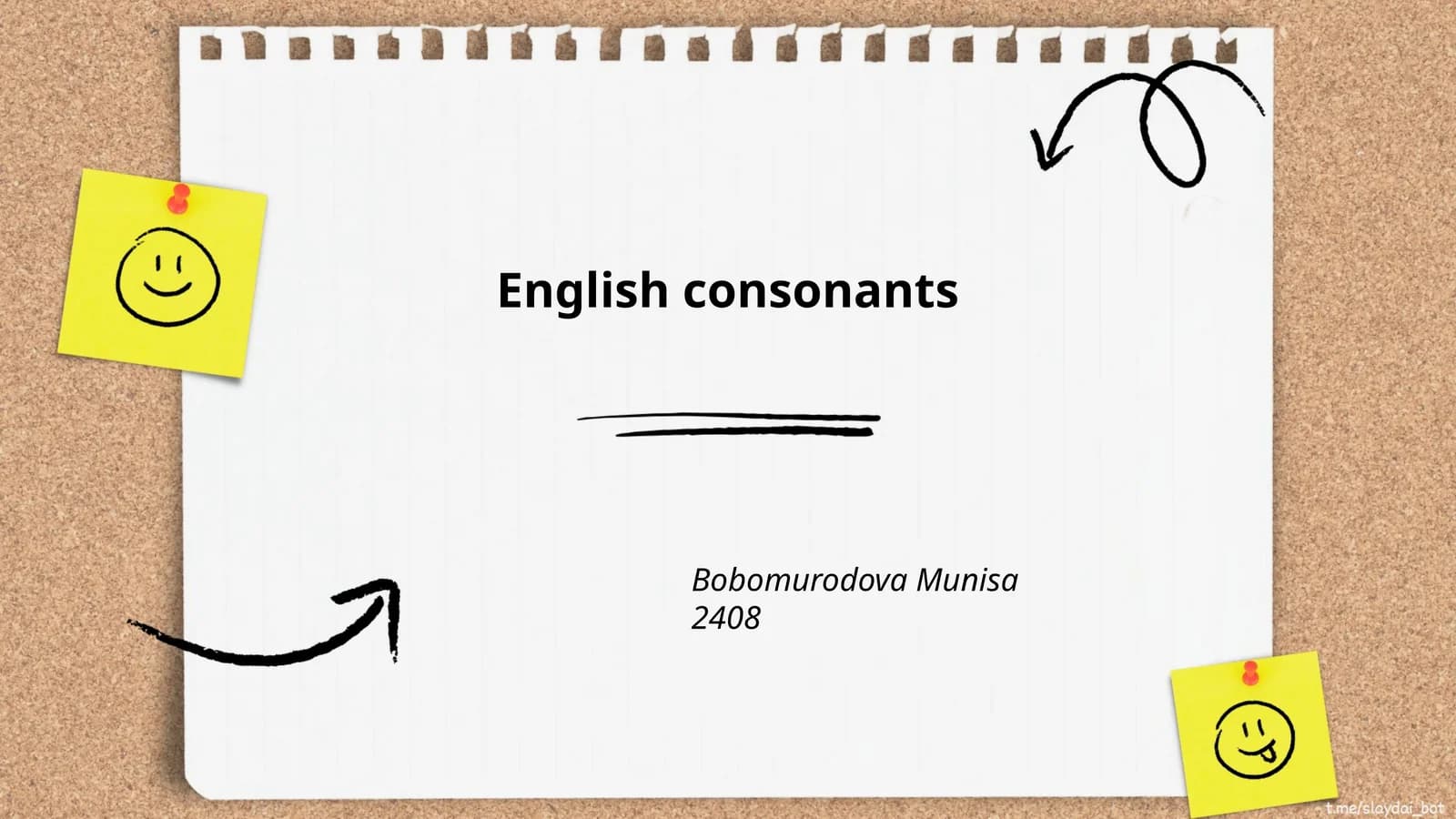 English Consonants