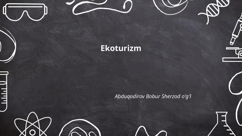Ekoturizm