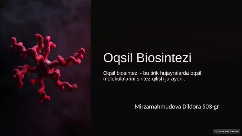 Oqsil Biosintezi