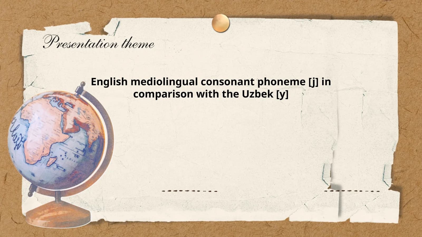 English mediolingual consonant phoneme [j] in comparison with the Uzbek [y]