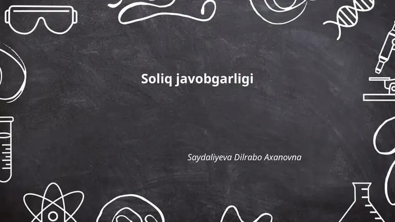 Soliq javobgarligi