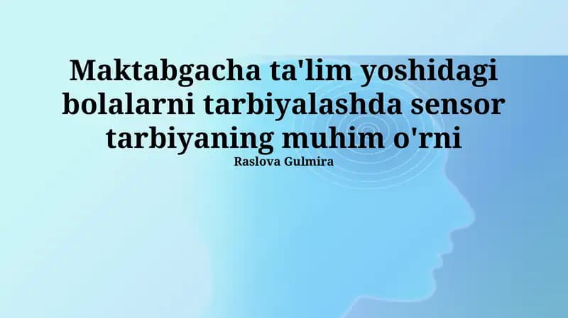 Sezgi ta'limi