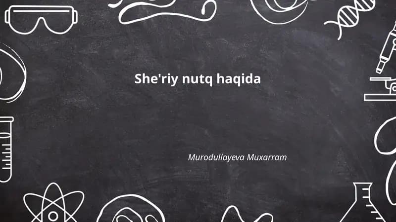 She'riy nutq