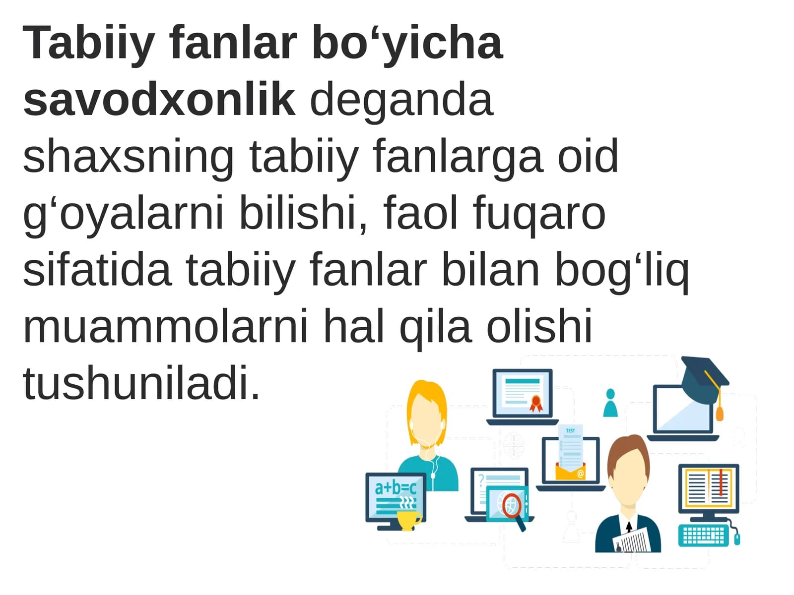 Tabiiy fanlar bo‘yicha savodxonlik