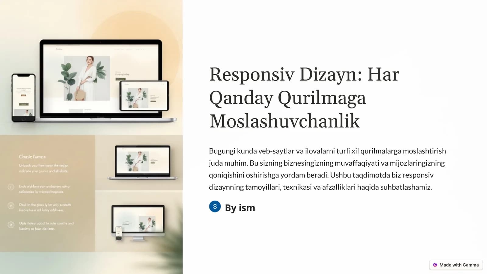 Responsiv Dizayn: Har Qanday Qurilmaga Moslashuvchanlik
