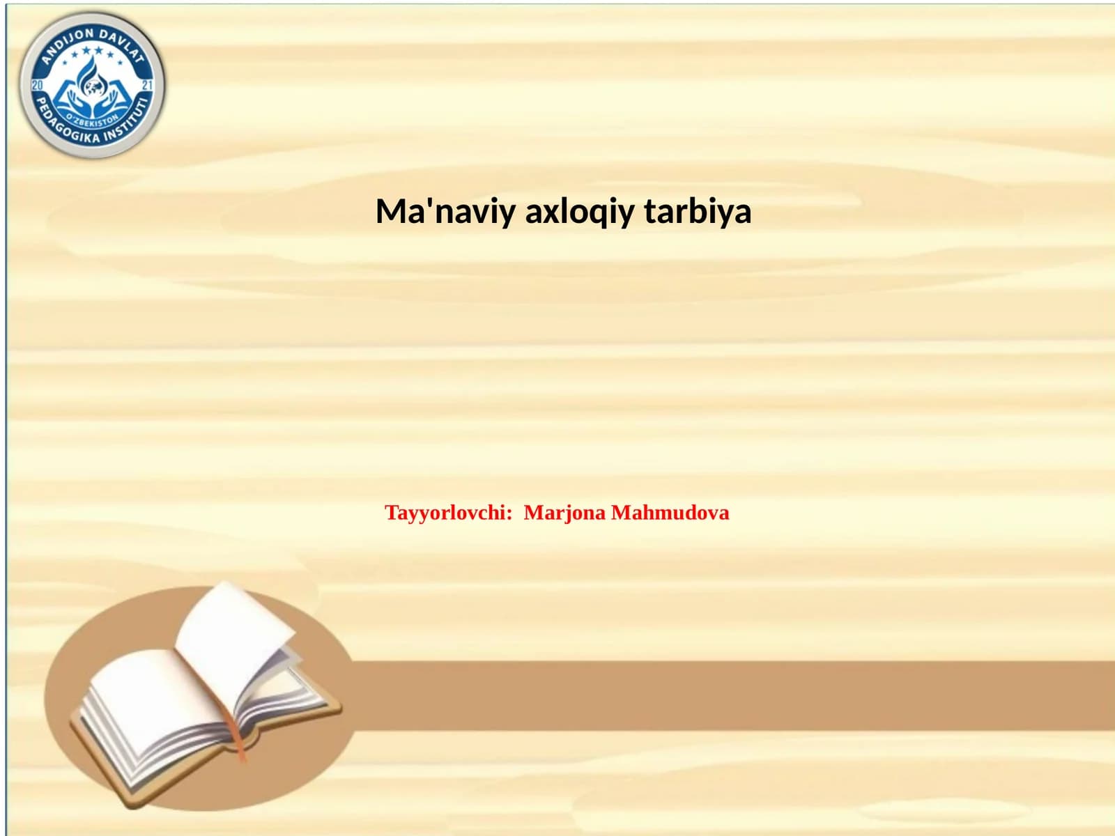 Ma'naviyaxloqiytarbiya