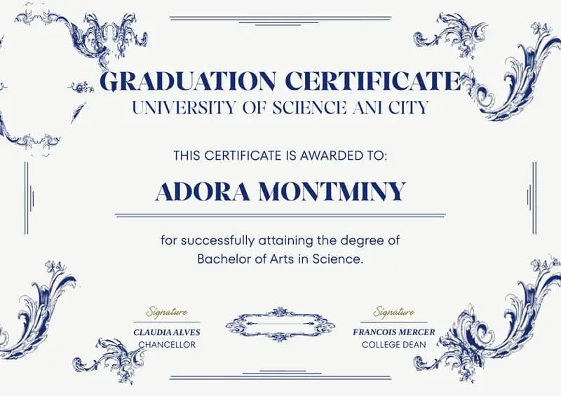 Graduation Certificate