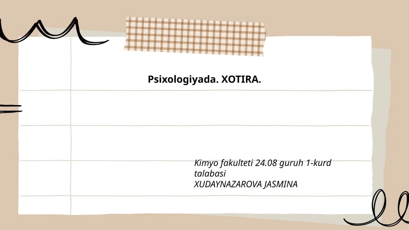 Xotira tushunchasi