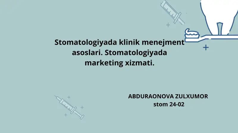 Stomatologiya