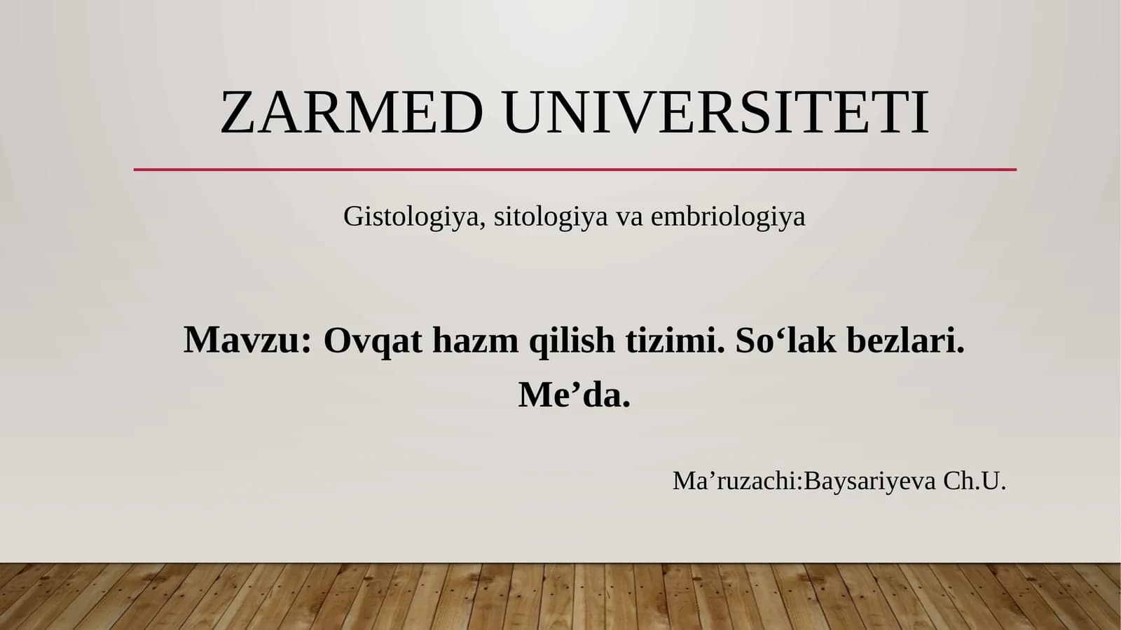 Ovqathazmqilishtizimi.Soʻlakbezlari.Me’da
