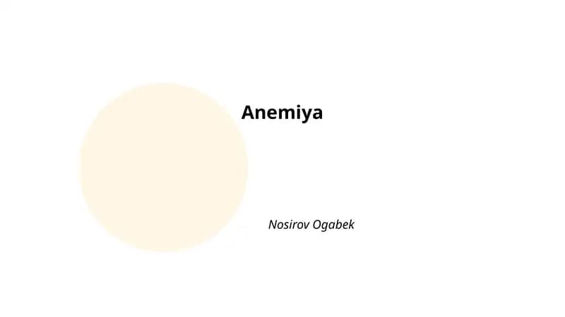 Anemiya