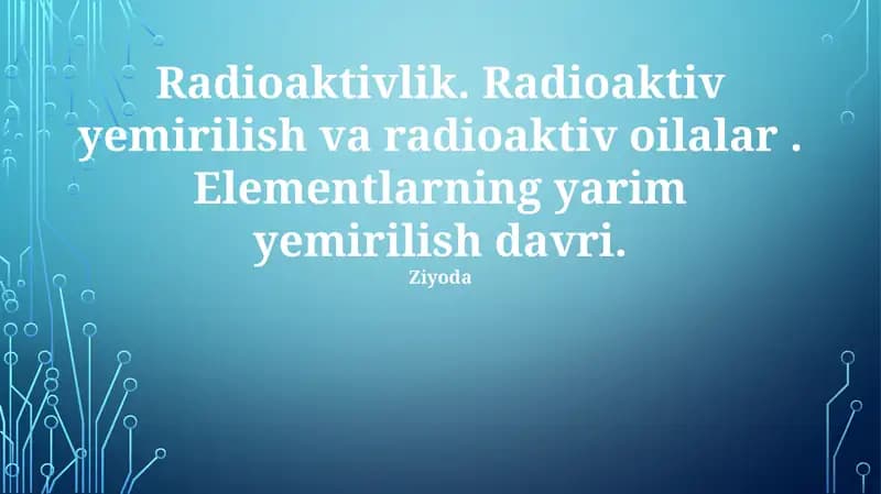 Radioaktivlik