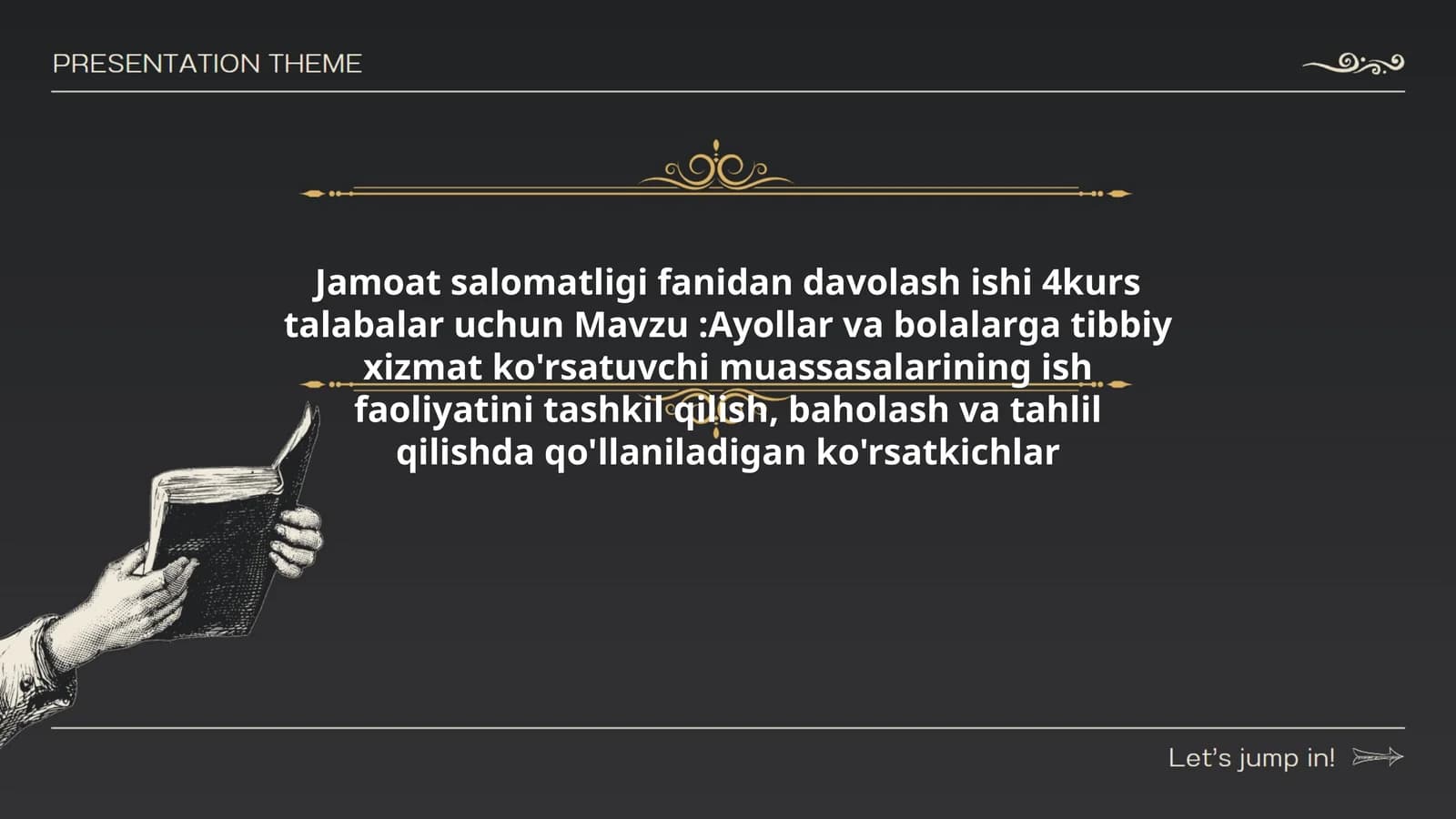 Ayollar va bolalarga tibbiy xizmat ko'rsatuvchi muassasalarining ish faoliyatini tashkil qilish, baholash va tahlil qilishda qo'llaniladigan ko'rsatkichlar