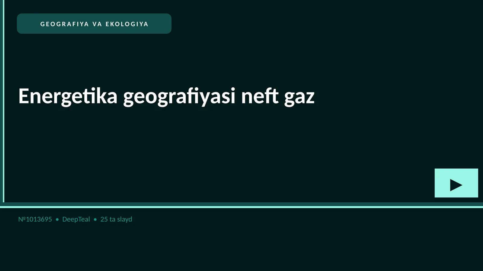 Energetika geografiyasi neft gaz