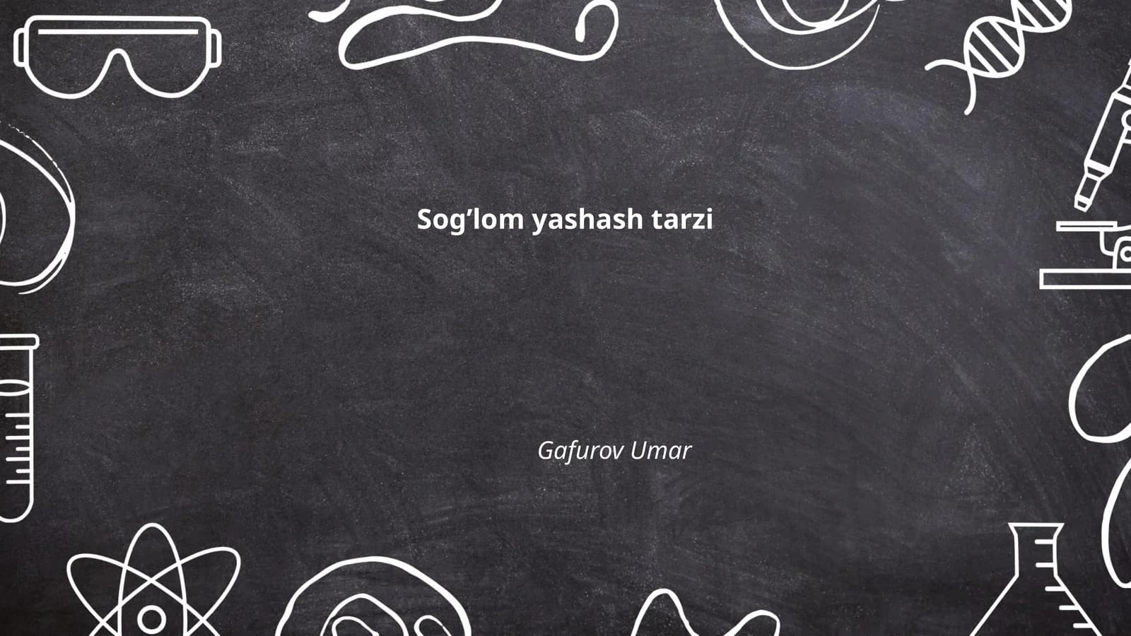 Sog’lom yashash tarzi