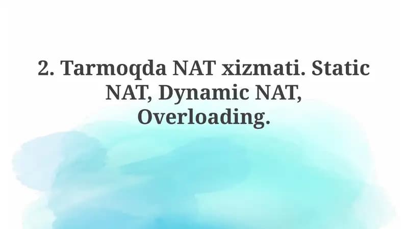 TarmoqdaNATxizmati