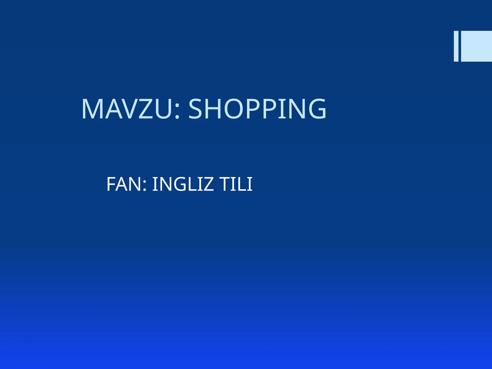 Shopping
