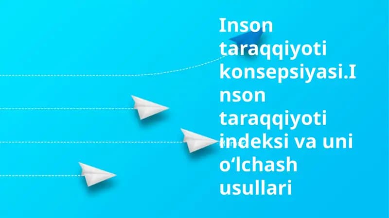 Inson taraqqiyoti konsepsiyasi