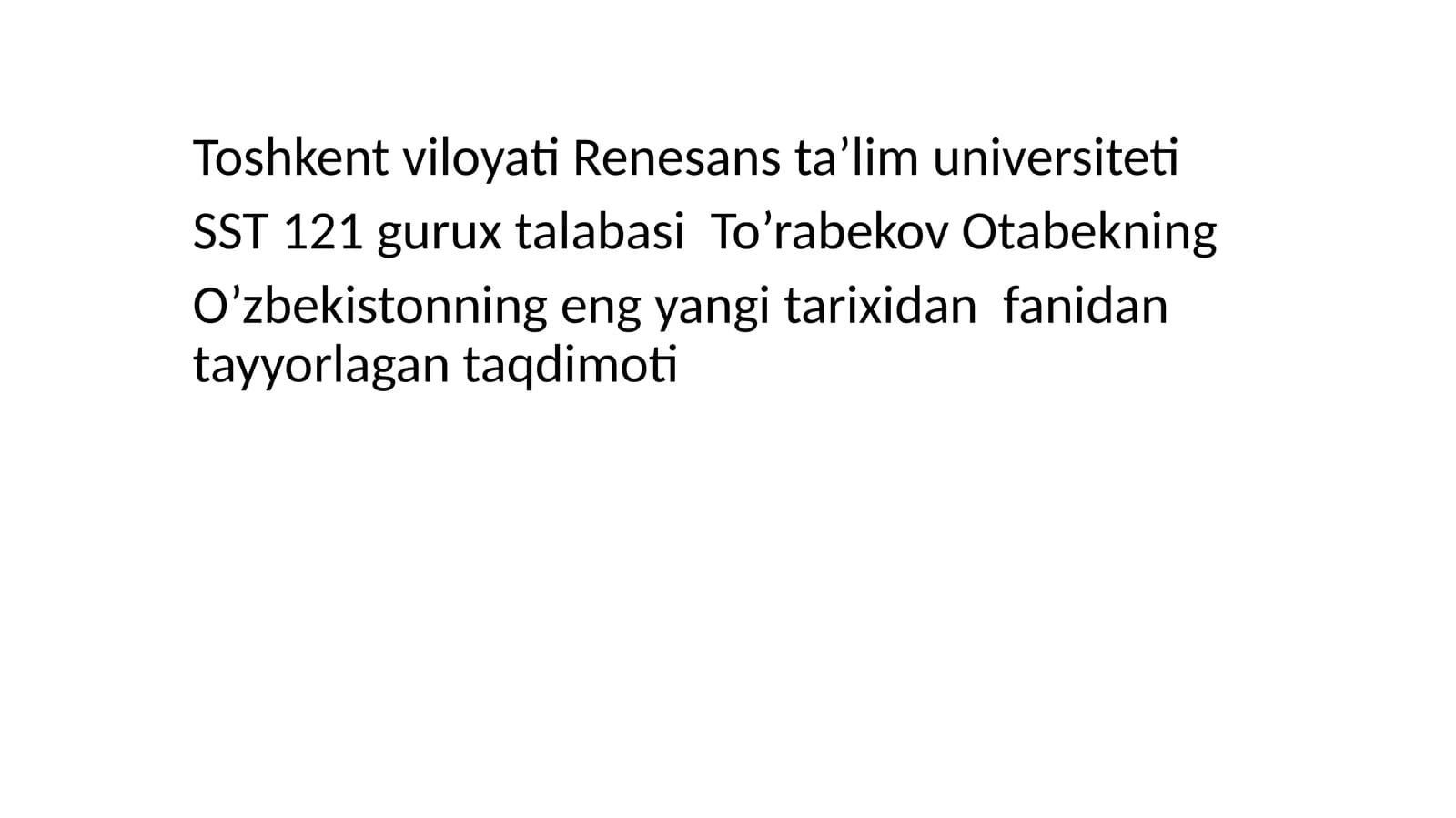 O‘zbekiston Respublikasi Konstitutsiyasining yaratilishi tarixi