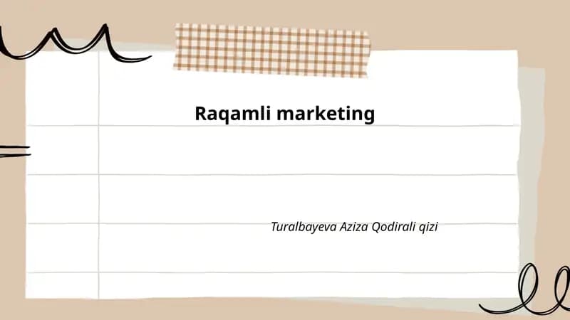 Raqamli marketing asoslari