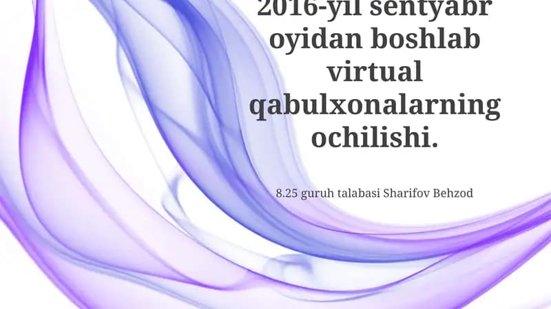 Virtual qabulxonalar