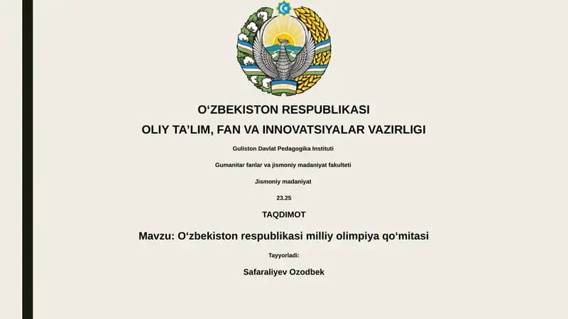 Oʻzbekiston respublikasi milliy olimpiya qoʻmitasi