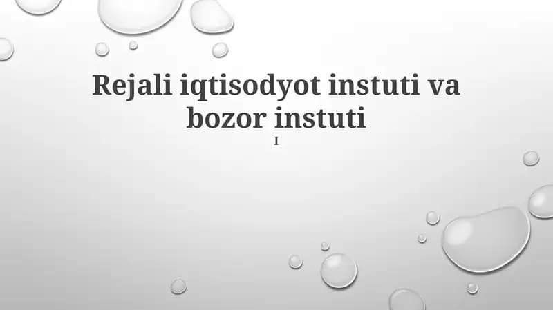 Tartibga soluvchi va Bozor Instituti O'rtasidagi O'zaro Hamkorlik