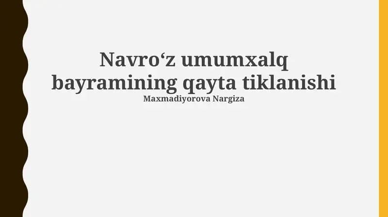 Navruz: Tarix, Ta'qiqlar va Tiklanish