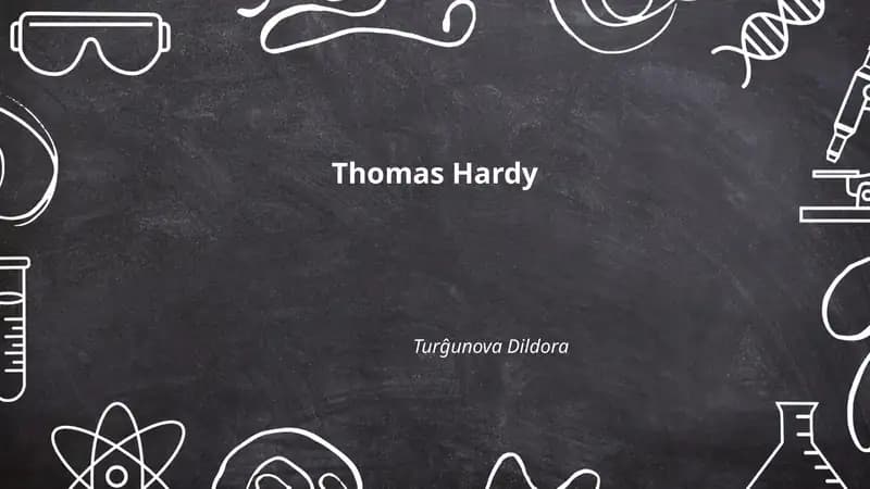 Thomas Hardy's Biography