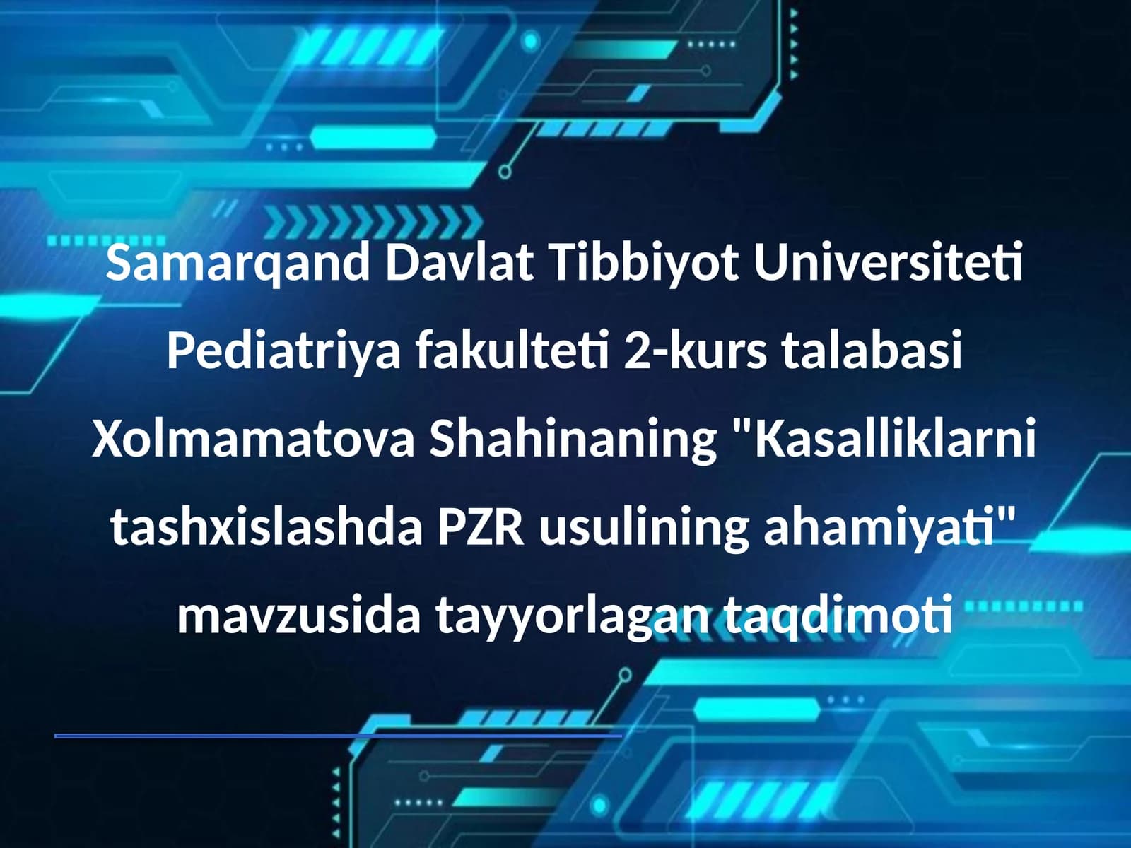 Kasalliklarni tashxislashda PZR usulining ahamiyati