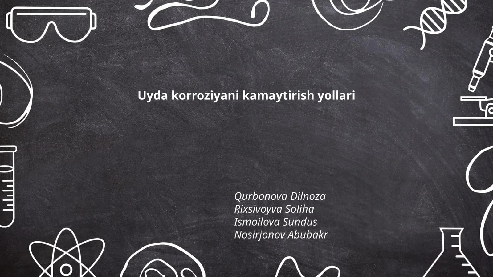 Uyda korroziyani kamaytirish yollari