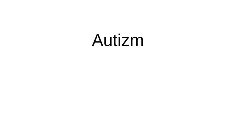 Autizm