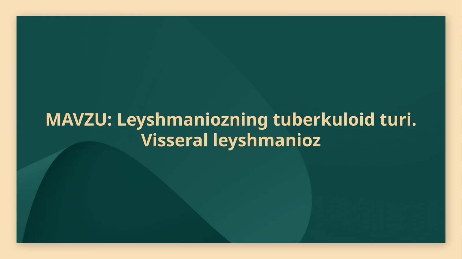 Leyshmaniozning tuberkuloid turi. Visseral leyshmanioz