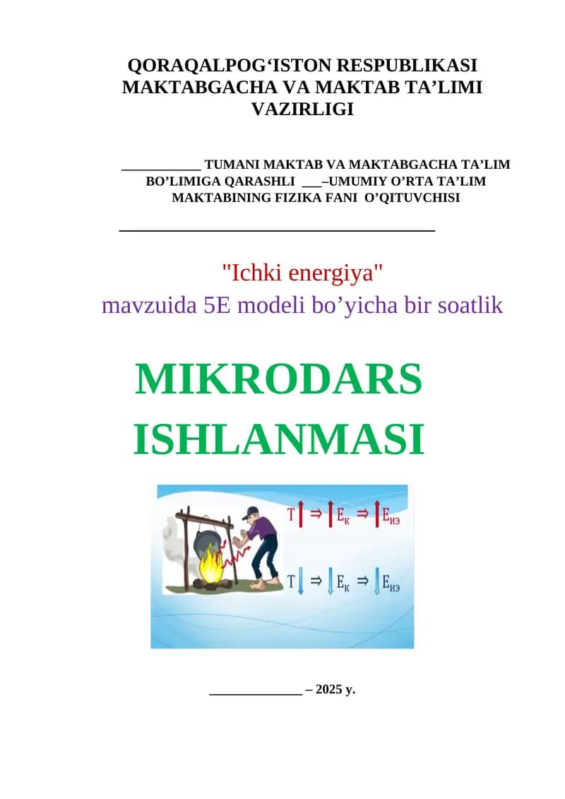 Ichki energiya