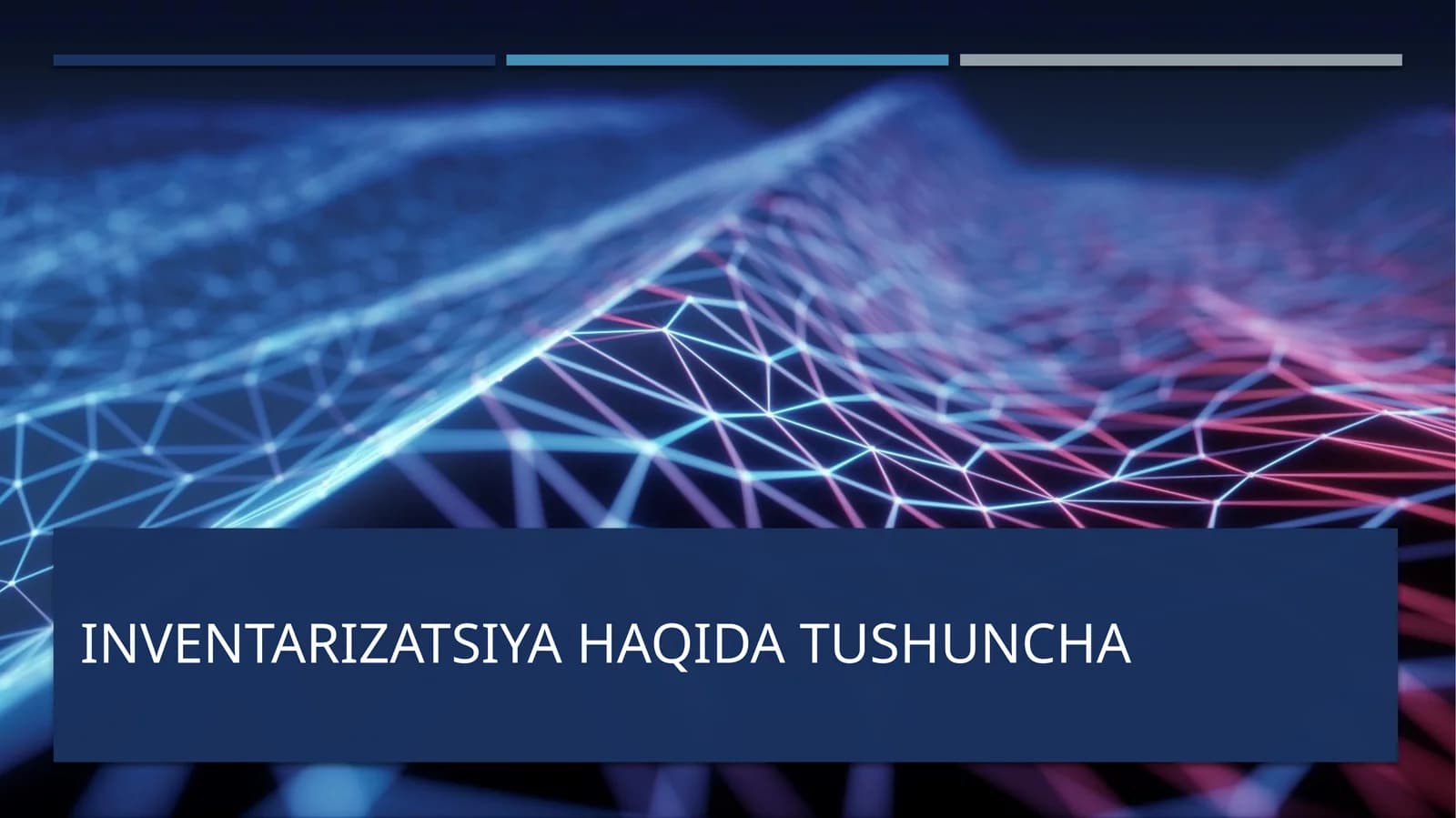 Inventarizatsiya haqida tushuncha