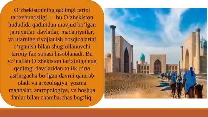 O‘zbekistonning qadimgi tarixi