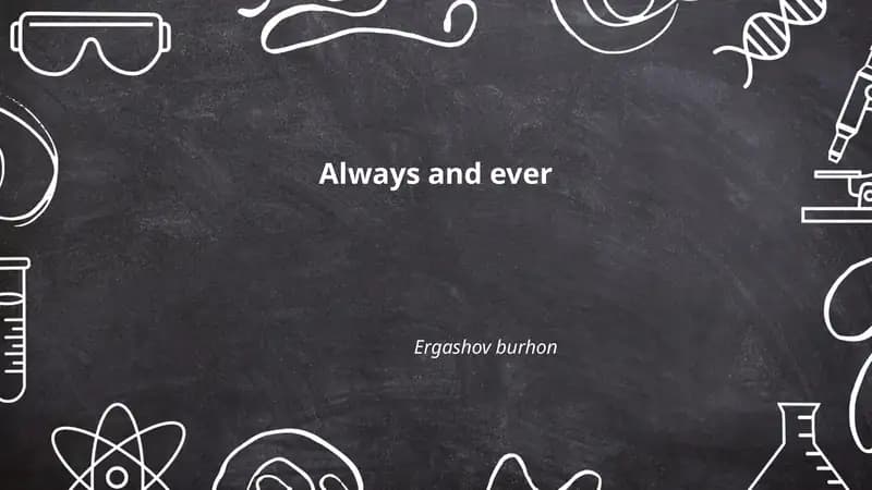 Etymology of "always and ever"