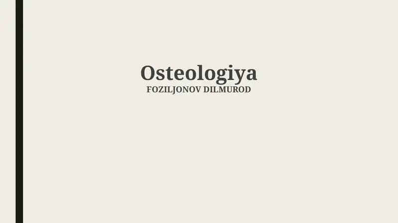 Osteologiya
