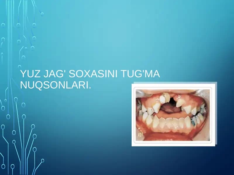 Yuzjag'soxasini tug'manuqsonlari