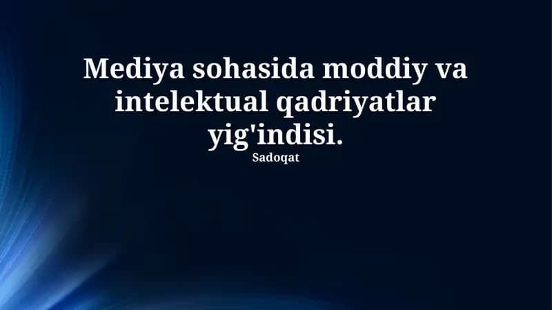 Intellektual mulk huquqi va OAV