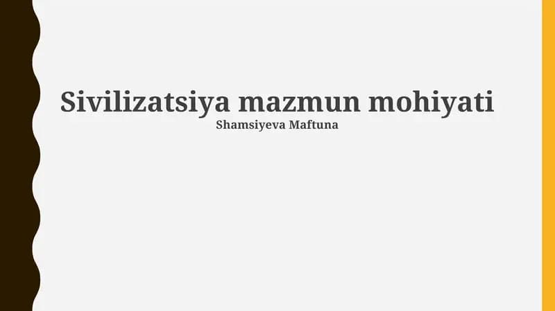 Tamaddun: Ta'riflar, Asoslar va Xususiyatlar