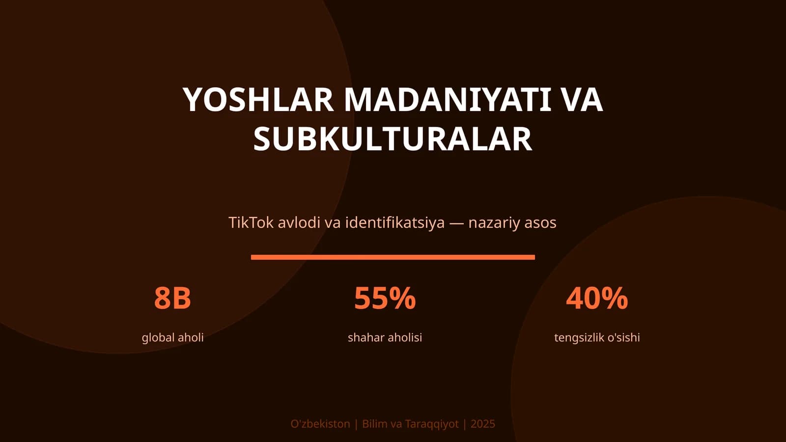 Yoshlar madaniyati va subkulturalar